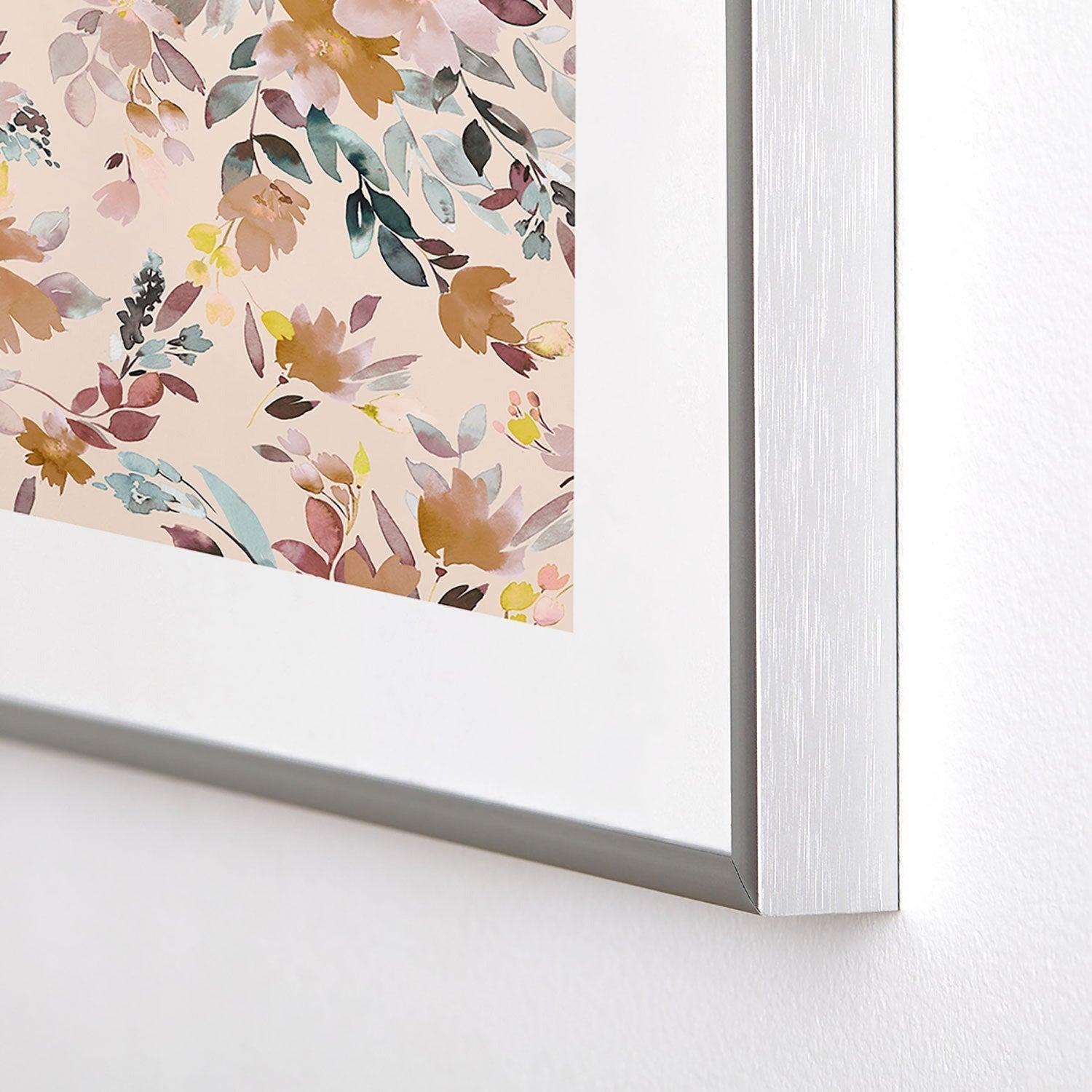 Ninola Design Botanic Retreat Floral Oleander Whimsical Soft Pink Metal Framed Art Print