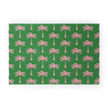 Design by Spark Pink Palm Tree Oasis Welcome Mat