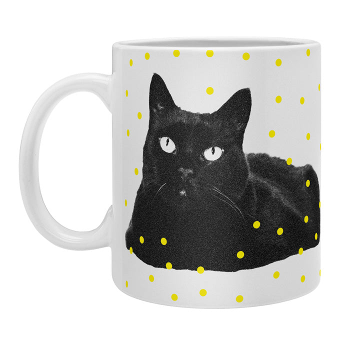 Elisabeth Fredriksson A Black Cat Coffee Mug