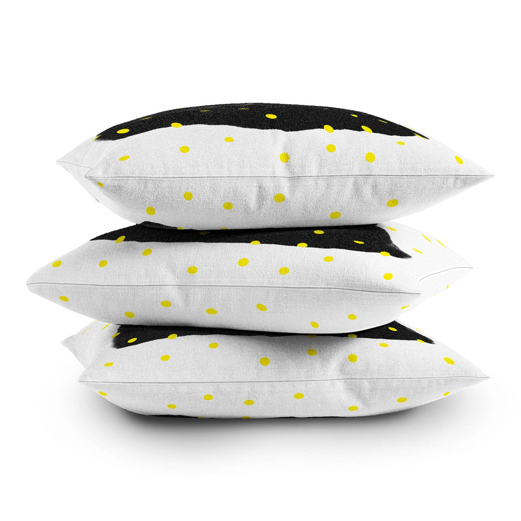 Elisabeth Fredriksson A Black Cat Throw Pillow