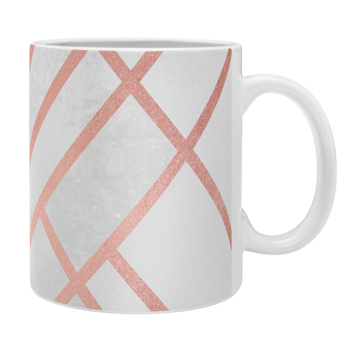 Elisabeth Fredriksson Art Deco Rose Gold Coffee Mug