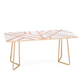Elisabeth Fredriksson Art Deco Rose Gold Coffee Table