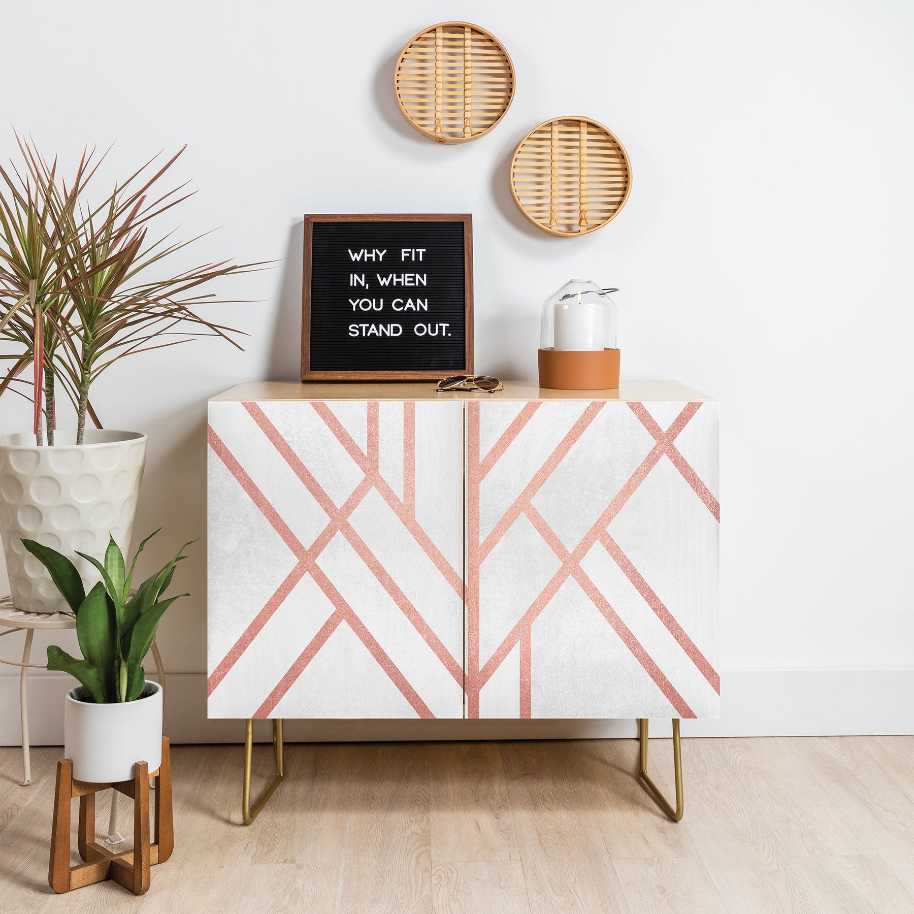 Elisabeth Fredriksson Art Deco Rose Gold Credenza