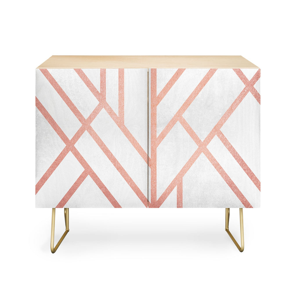 Elisabeth Fredriksson Art Deco Rose Gold Credenza