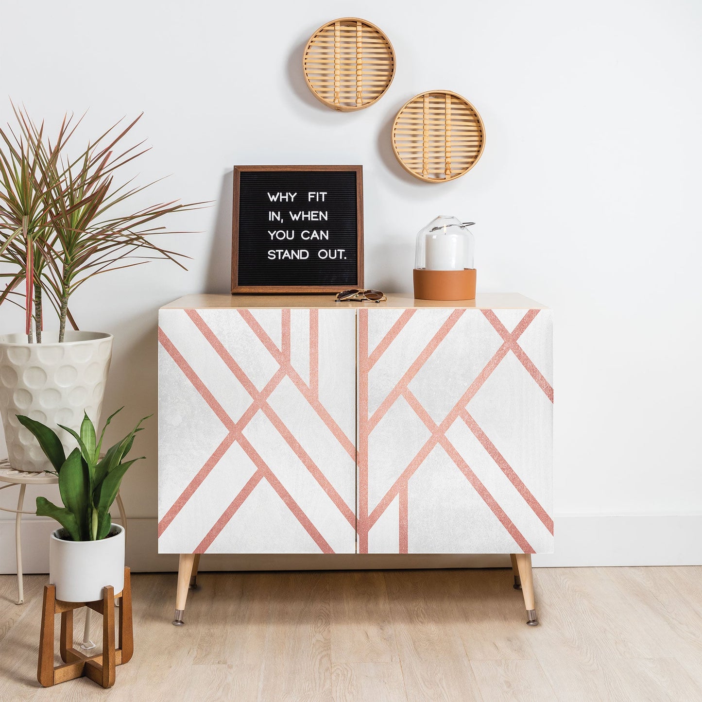 Elisabeth Fredriksson Art Deco Rose Gold Credenza