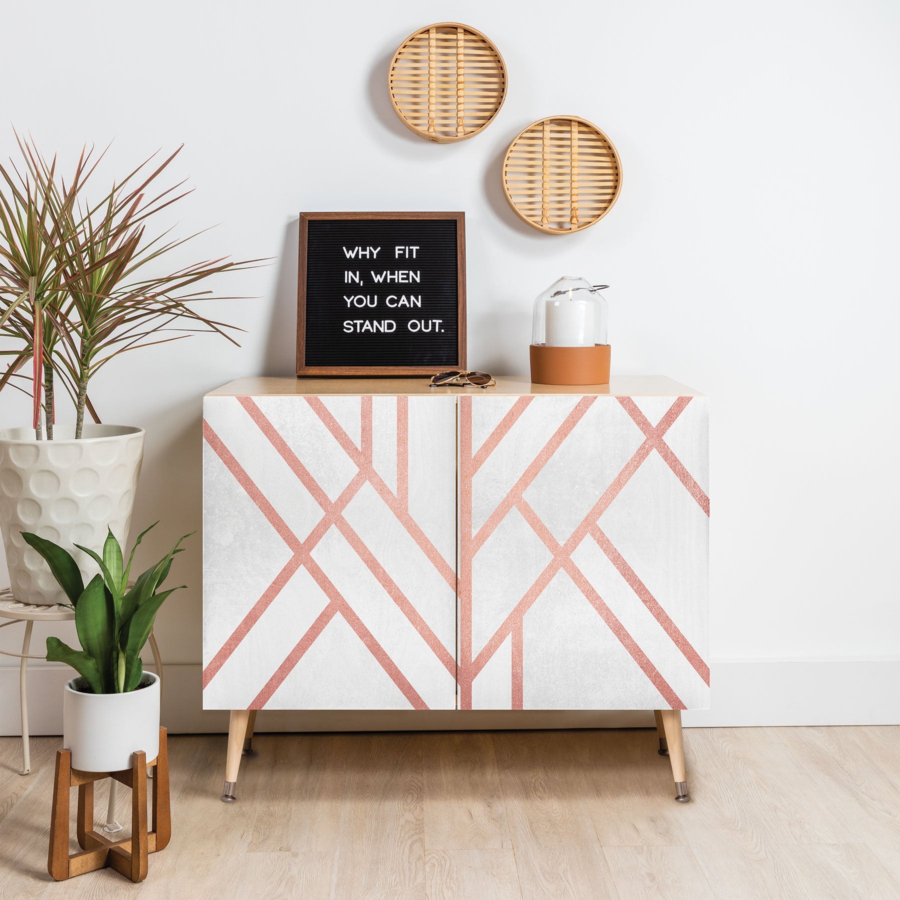 Elisabeth Fredriksson Art Deco Rose Gold Credenza