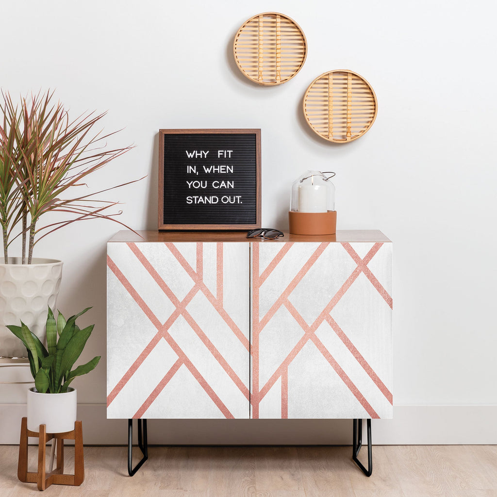 Elisabeth Fredriksson Art Deco Rose Gold Credenza