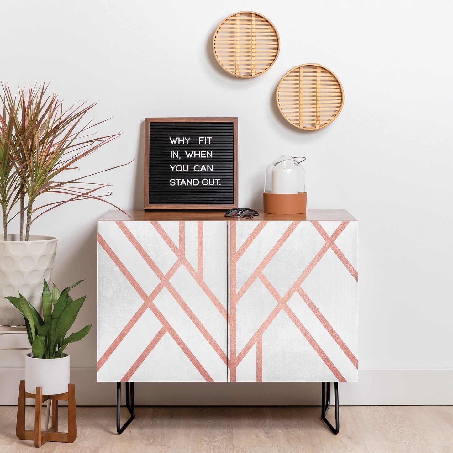 Elisabeth Fredriksson Art Deco Rose Gold Credenza