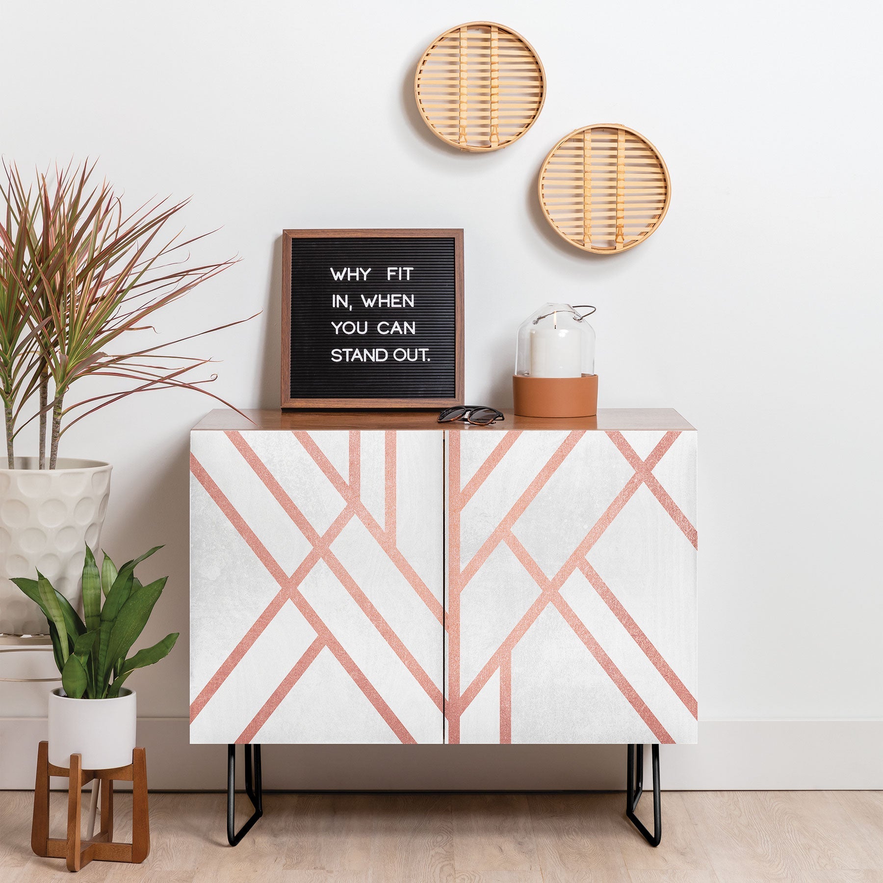 Elisabeth Fredriksson Art Deco Rose Gold Credenza