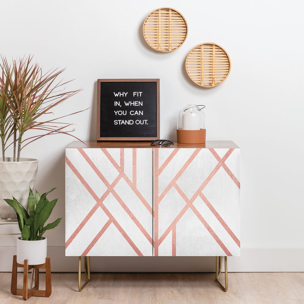 Elisabeth Fredriksson Art Deco Rose Gold Credenza