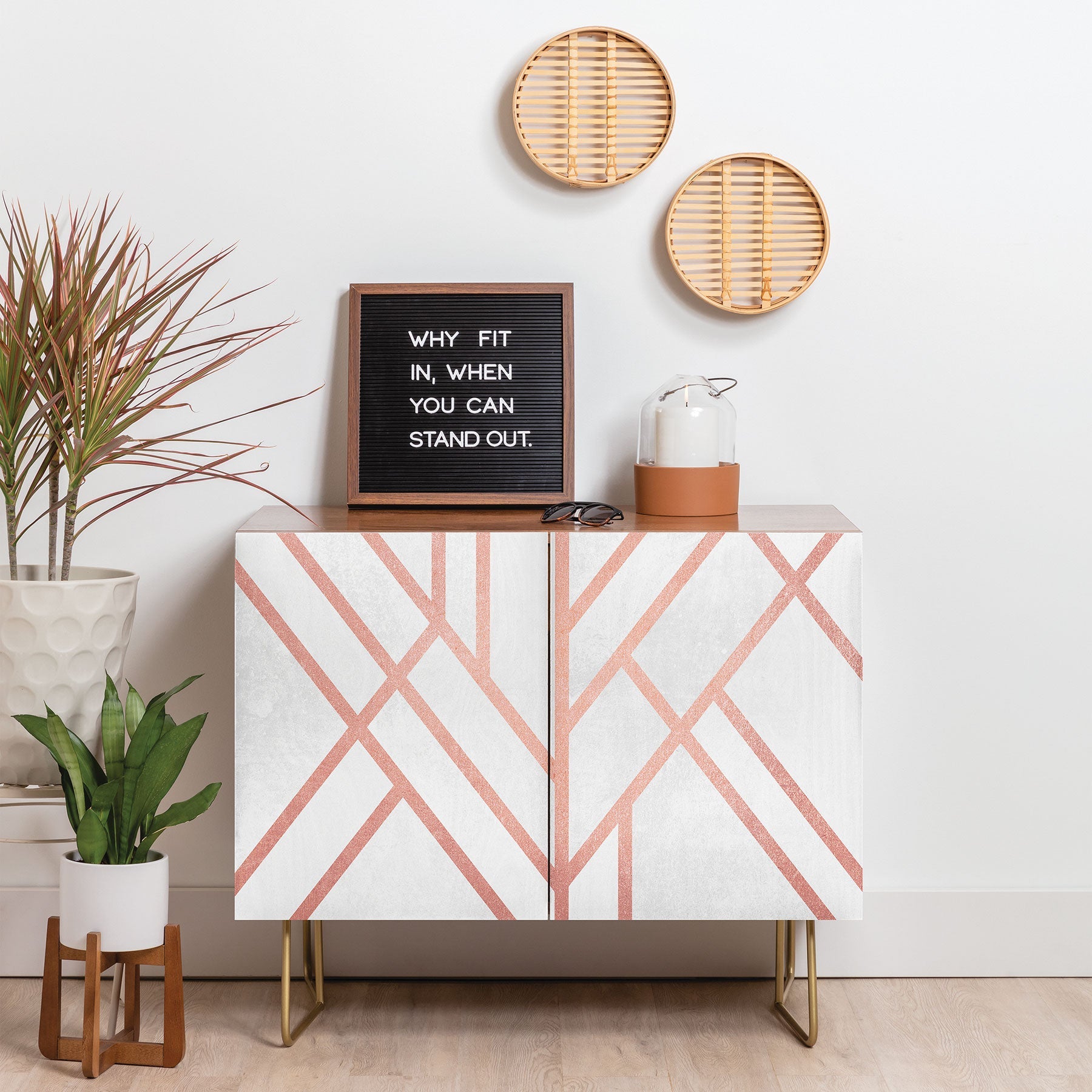 Elisabeth Fredriksson Art Deco Rose Gold Credenza