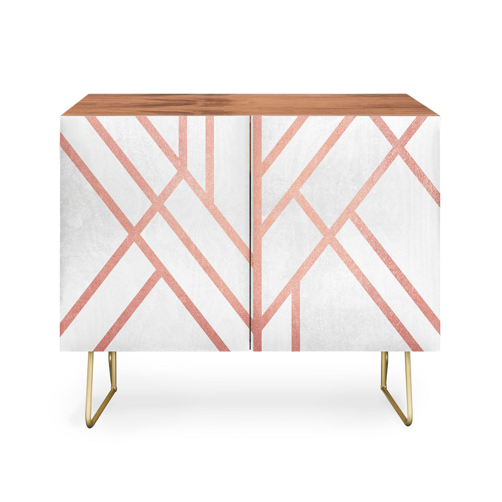 Elisabeth Fredriksson Art Deco Rose Gold Credenza