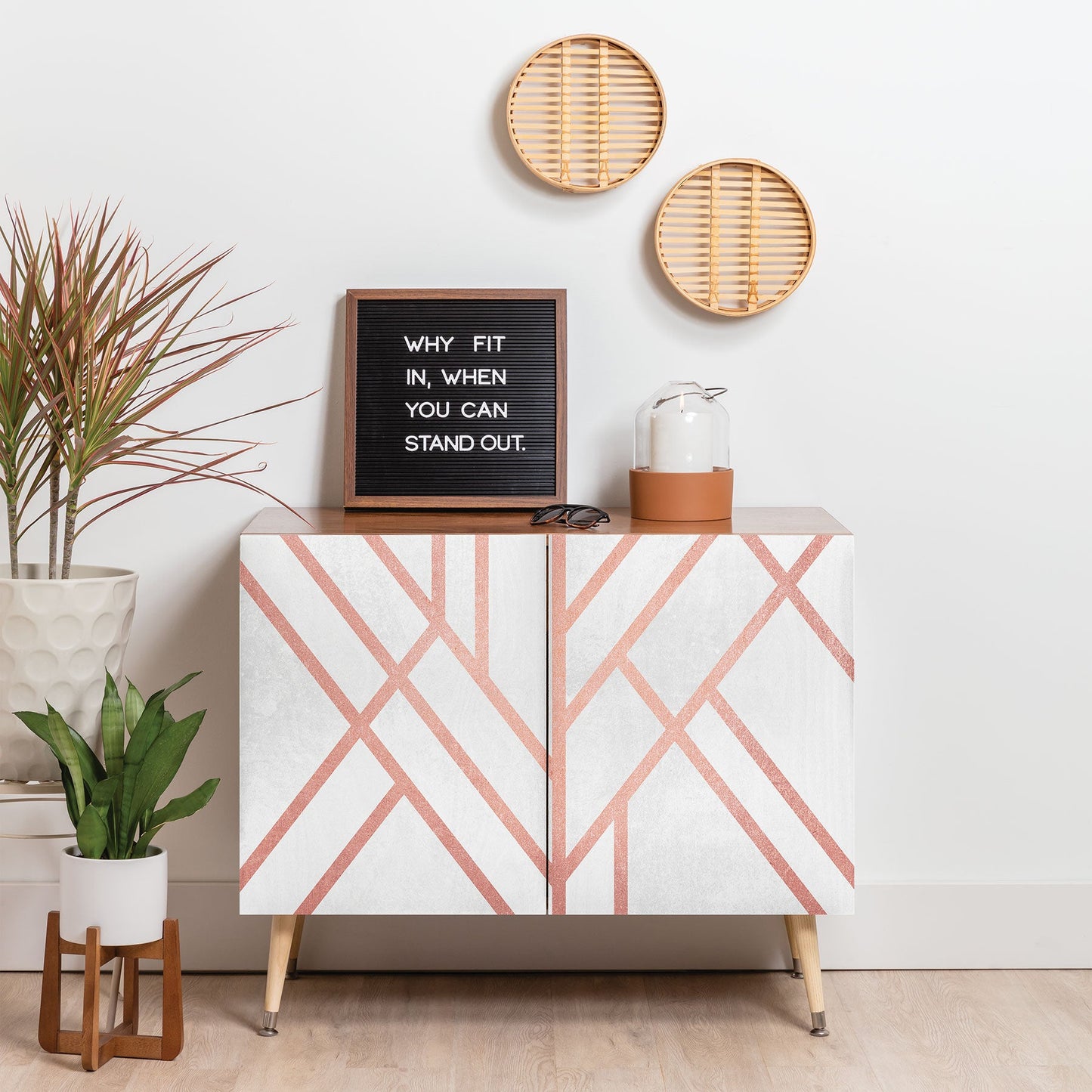 Elisabeth Fredriksson Art Deco Rose Gold Credenza