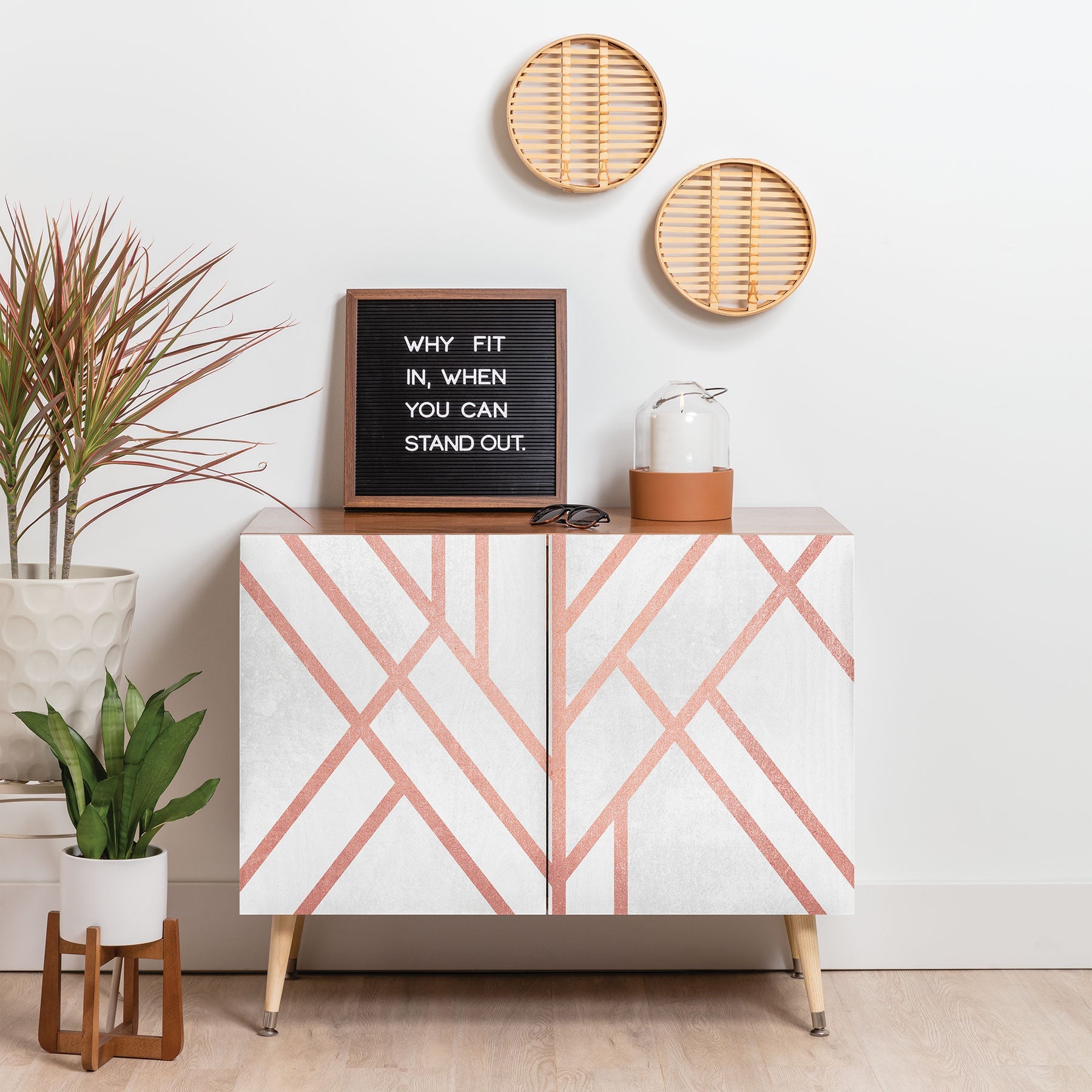 Elisabeth Fredriksson Art Deco Rose Gold Credenza