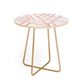Elisabeth Fredriksson Art Deco Rose Gold Round Side Table