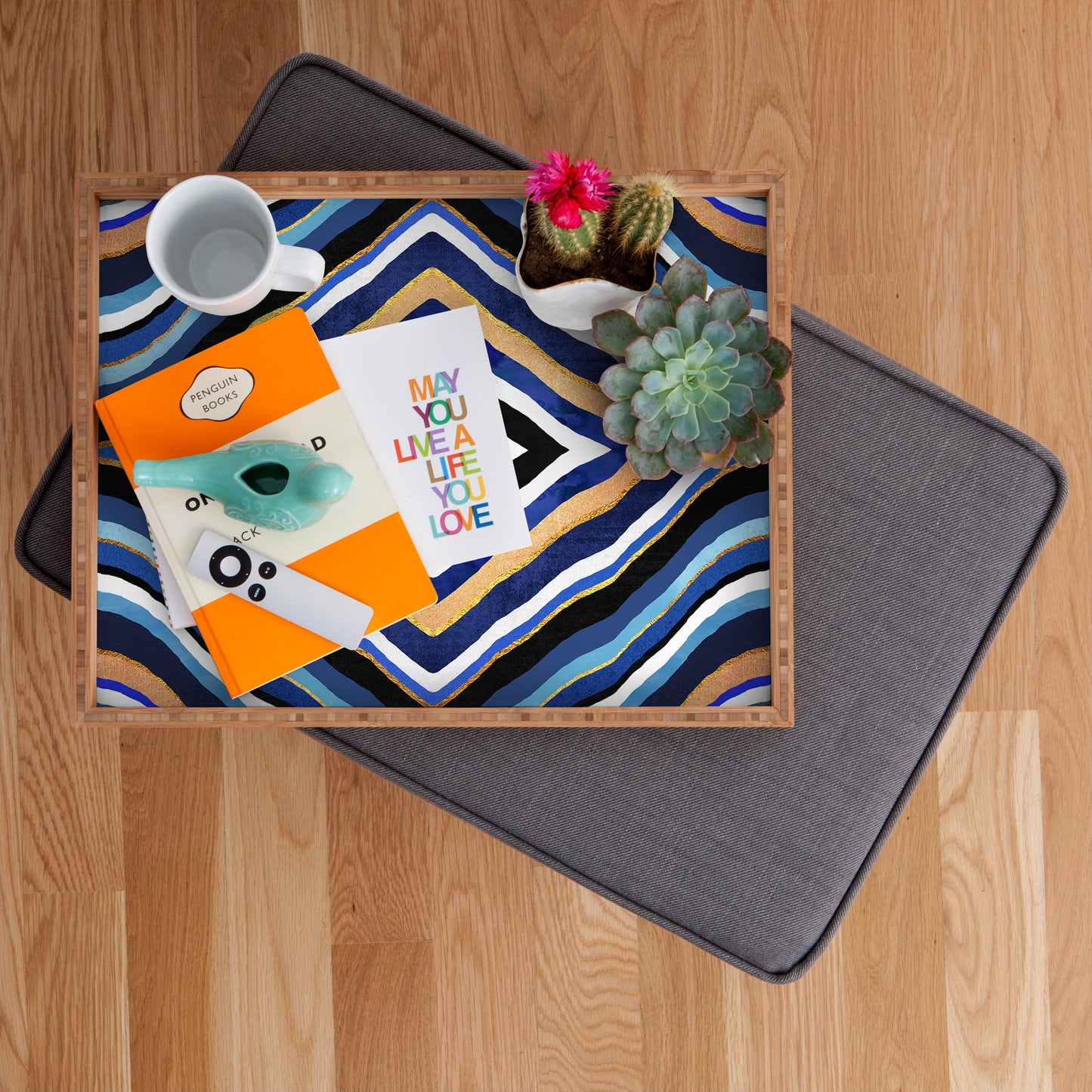 Elisabeth Fredriksson Blue Slice Rectangular Tray