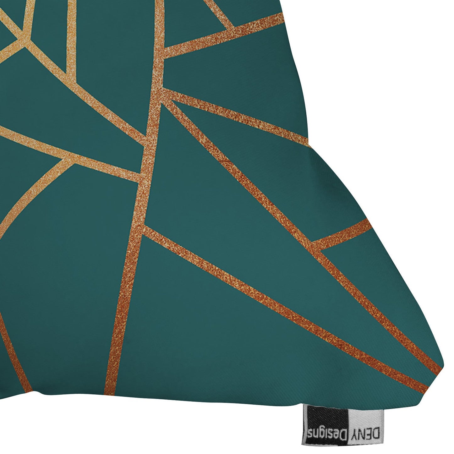 Elisabeth Fredriksson Copper And Teal Throw Pillow Sample Sale