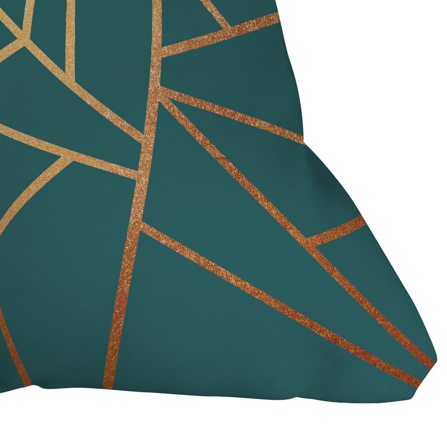 Elisabeth Fredriksson Copper and Teal Throw Pillow