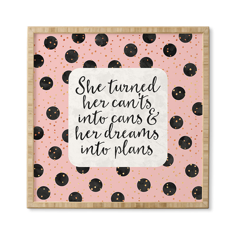 Elisabeth Fredriksson Dreams Into Plans Framed Wall Art