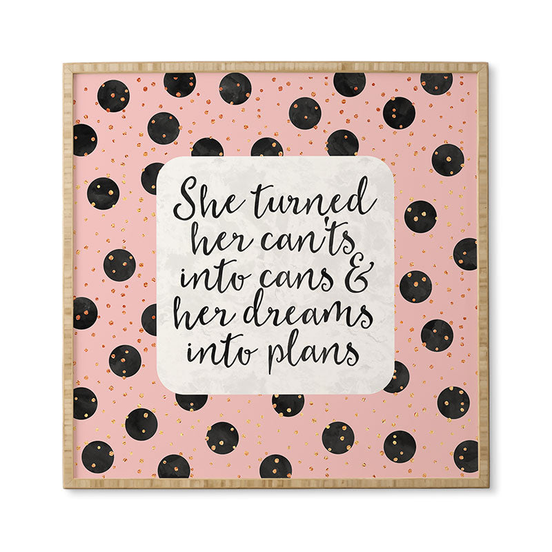 Elisabeth Fredriksson Dreams Into Plans Framed Wall Art