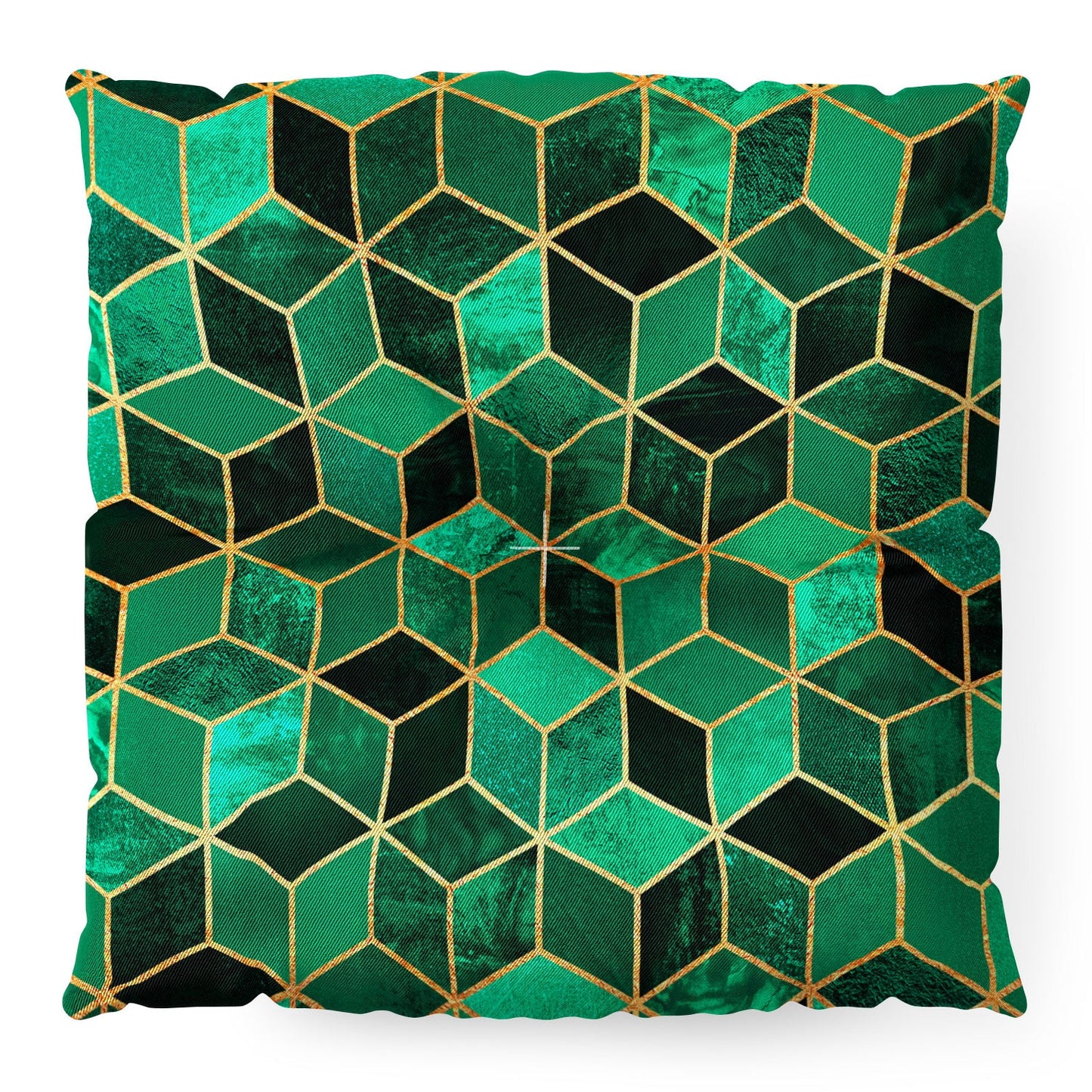 Elisabeth Fredriksson Emerald Cubes Floor Pillow Square