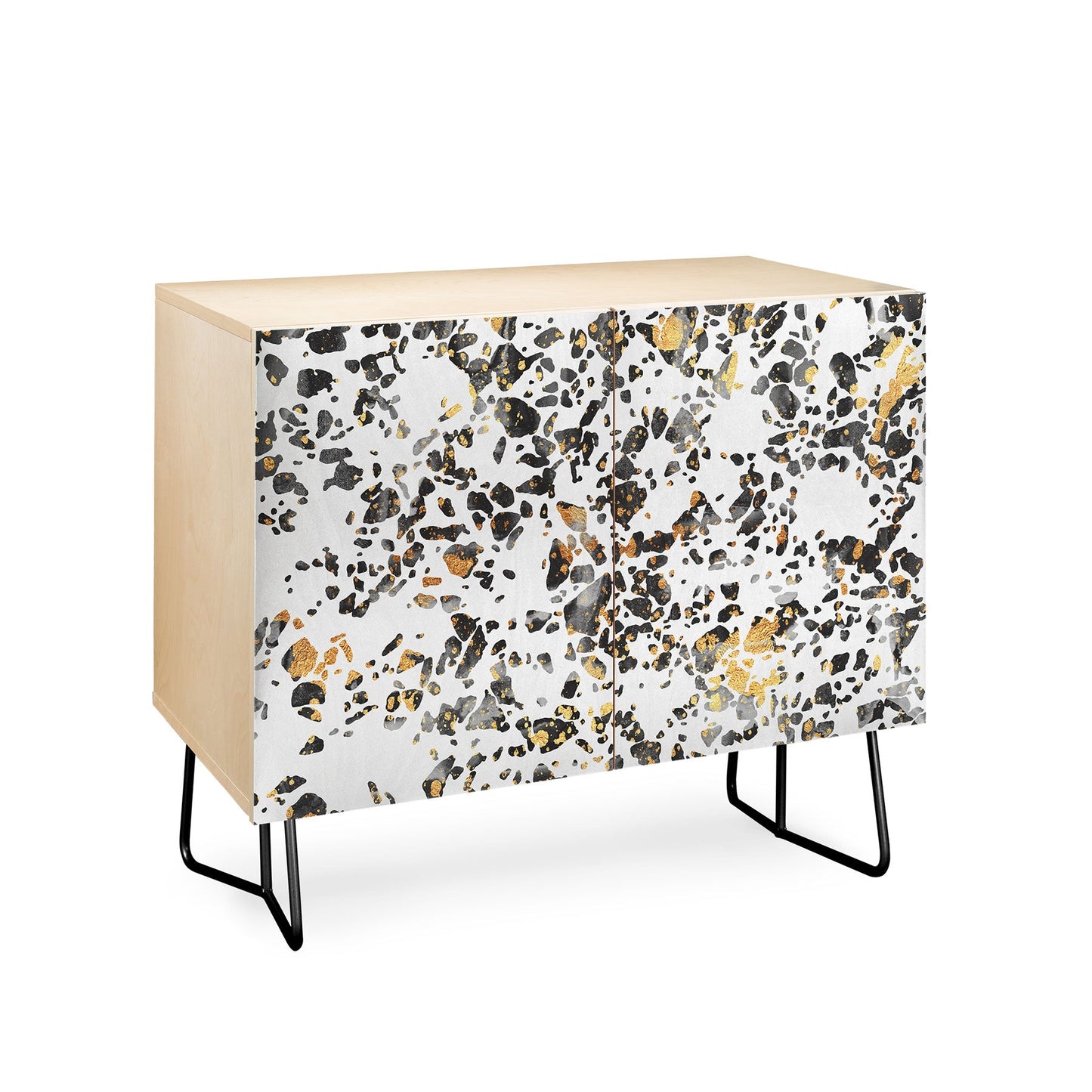 Elisabeth Fredriksson Gold Speckled Terrazzo Credenza