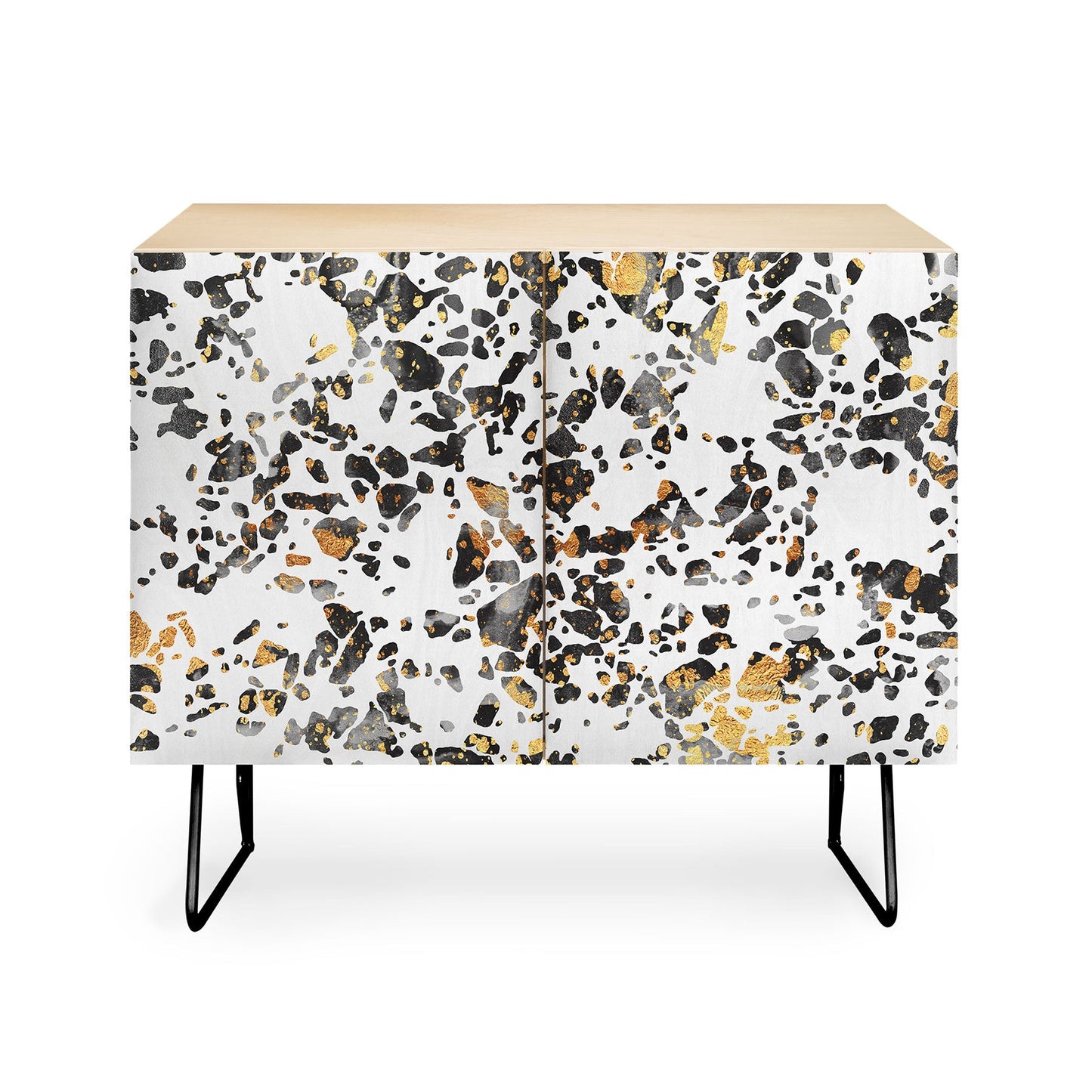 Elisabeth Fredriksson Gold Speckled Terrazzo Credenza