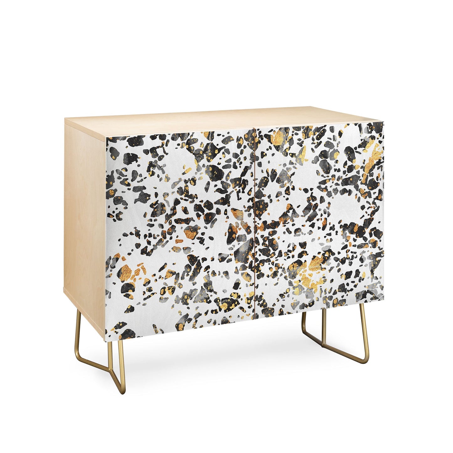Elisabeth Fredriksson Gold Speckled Terrazzo Credenza