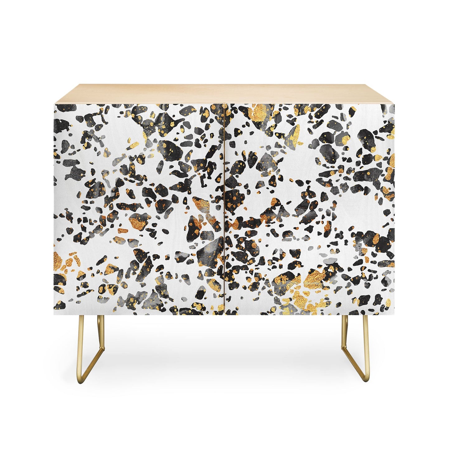 Elisabeth Fredriksson Gold Speckled Terrazzo Credenza
