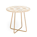Elisabeth Fredriksson Golden Geo Round Side Table