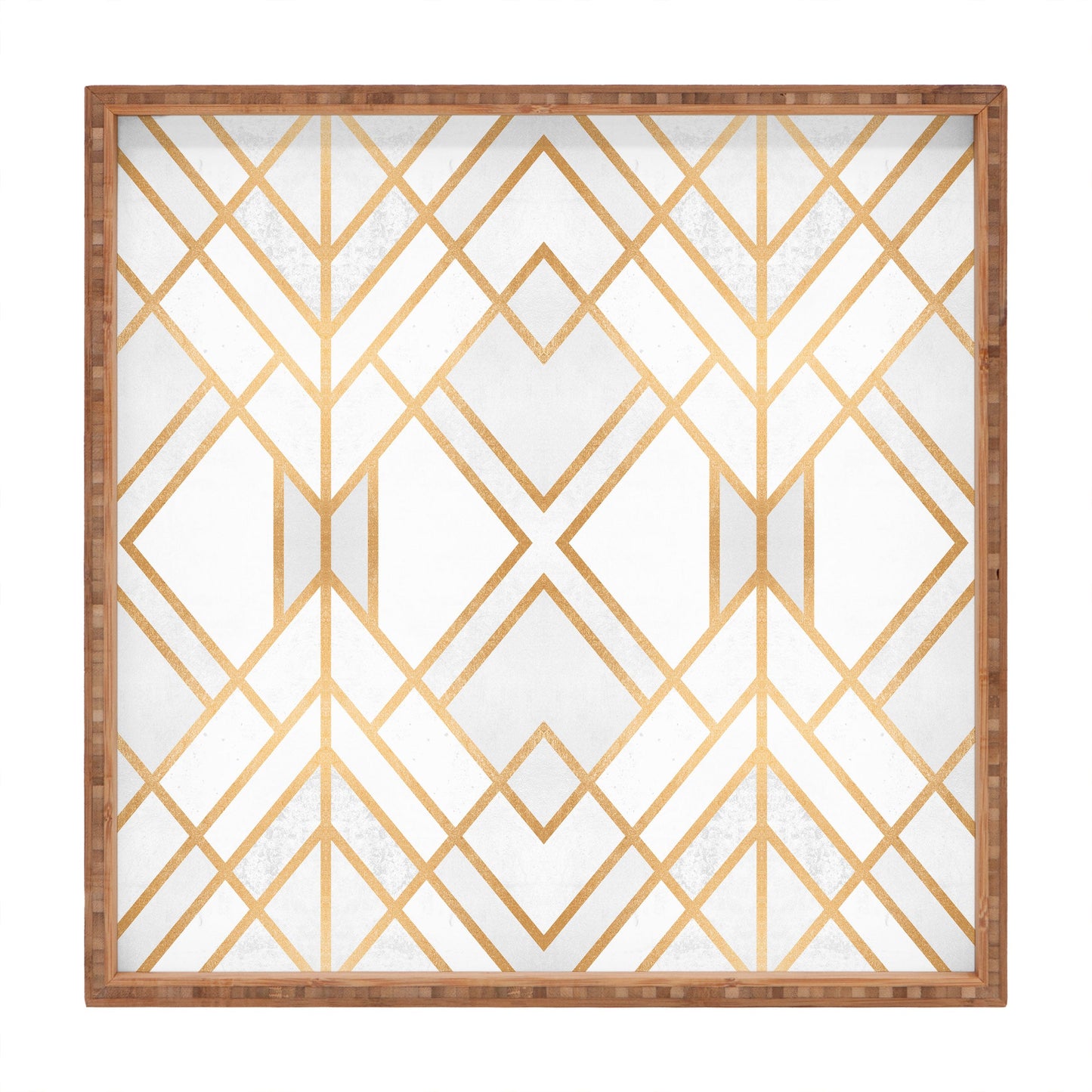 Elisabeth Fredriksson Golden Geo Square Tray