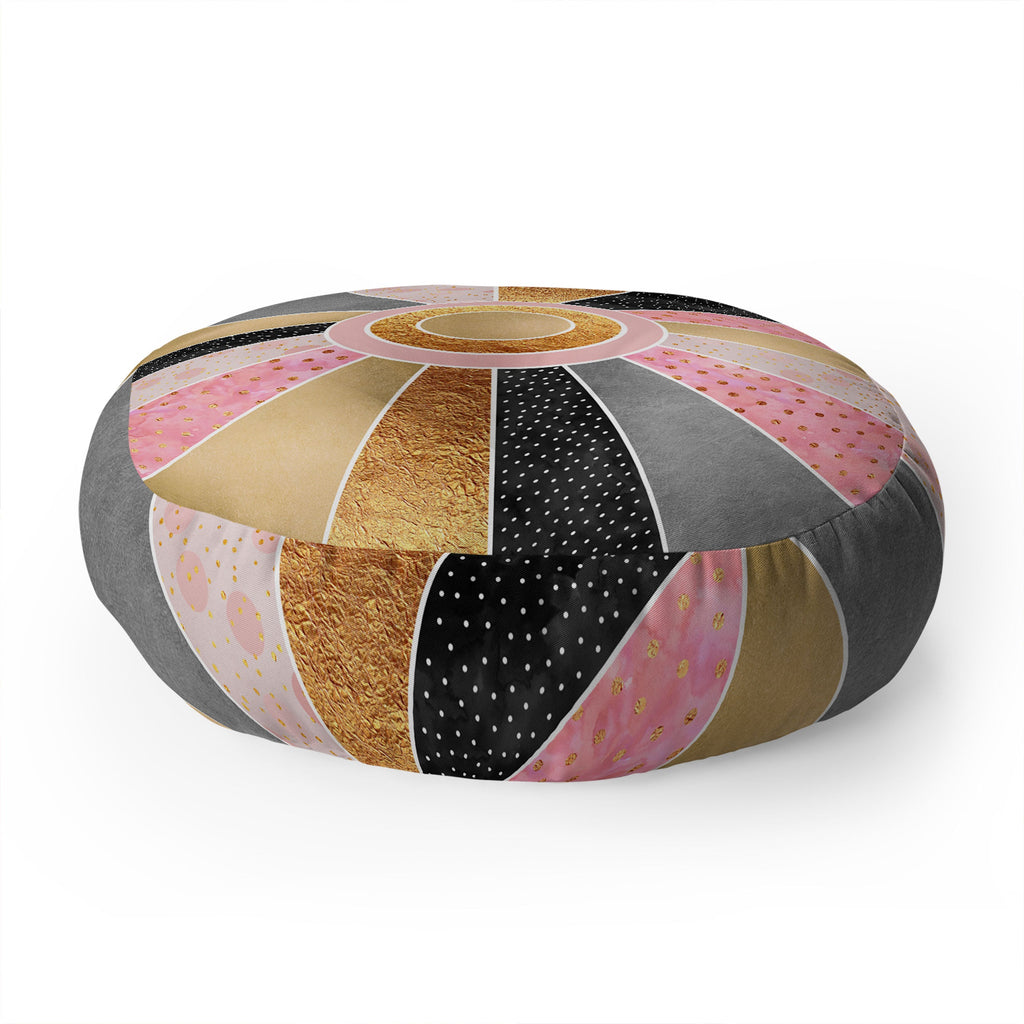 Elisabeth Fredriksson Happy Sunshine Floor Pillow Round