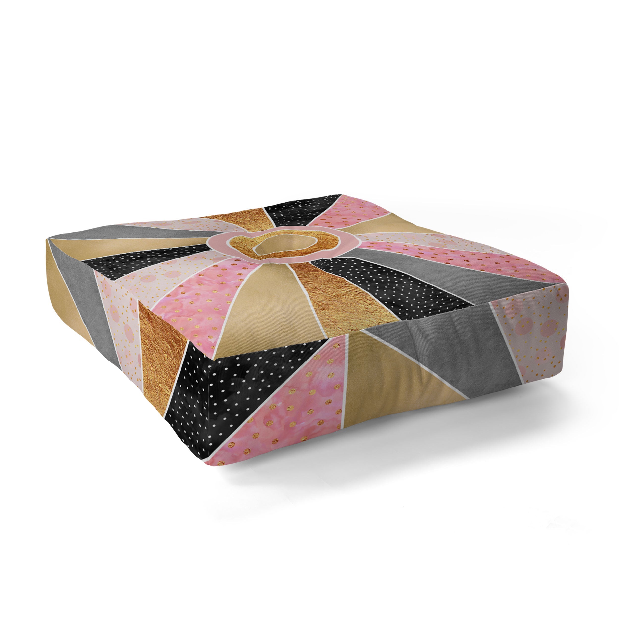 Elisabeth Fredriksson Happy Sunshine Floor Pillow Square