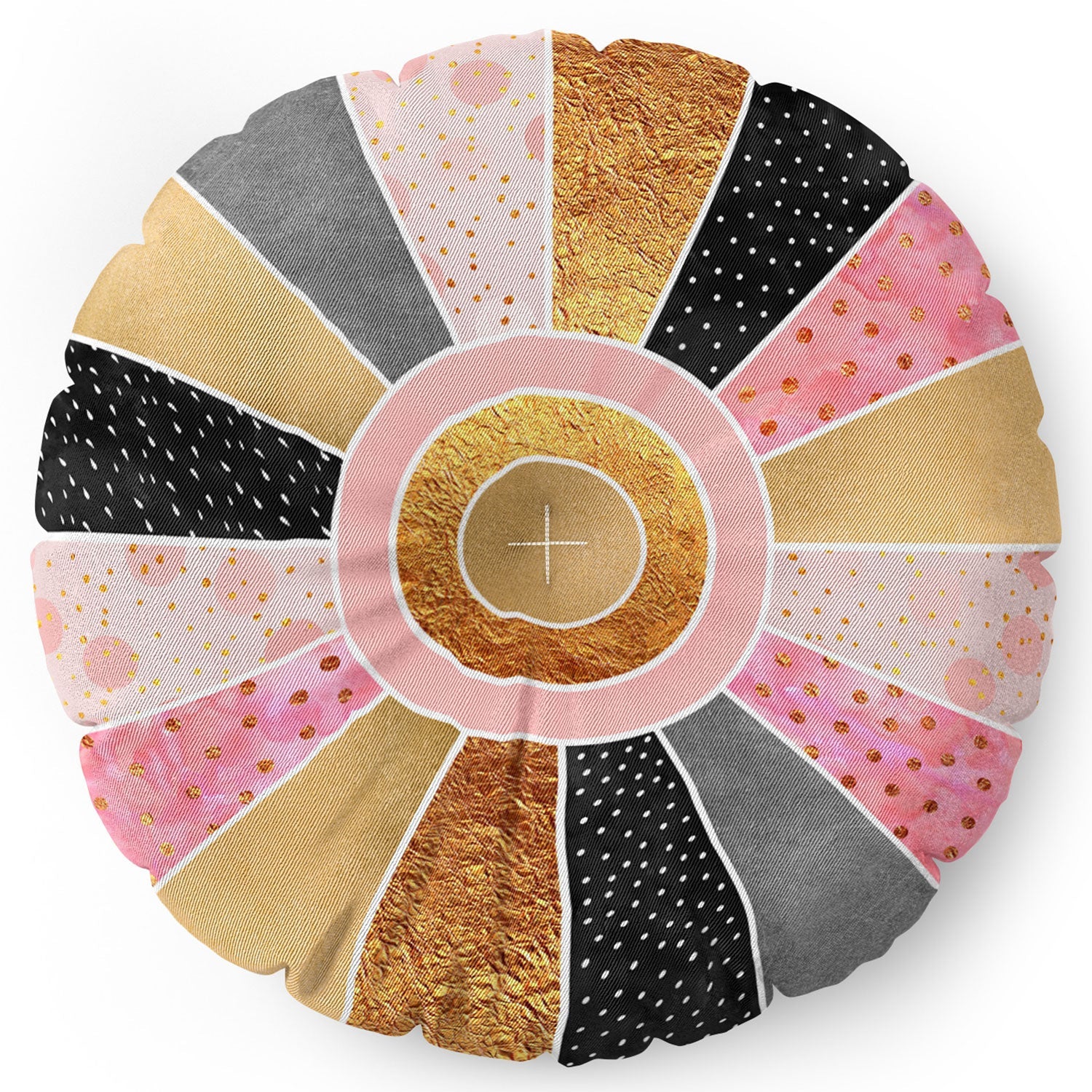 Elisabeth Fredriksson Happy Sunshine Floor Pillow Round