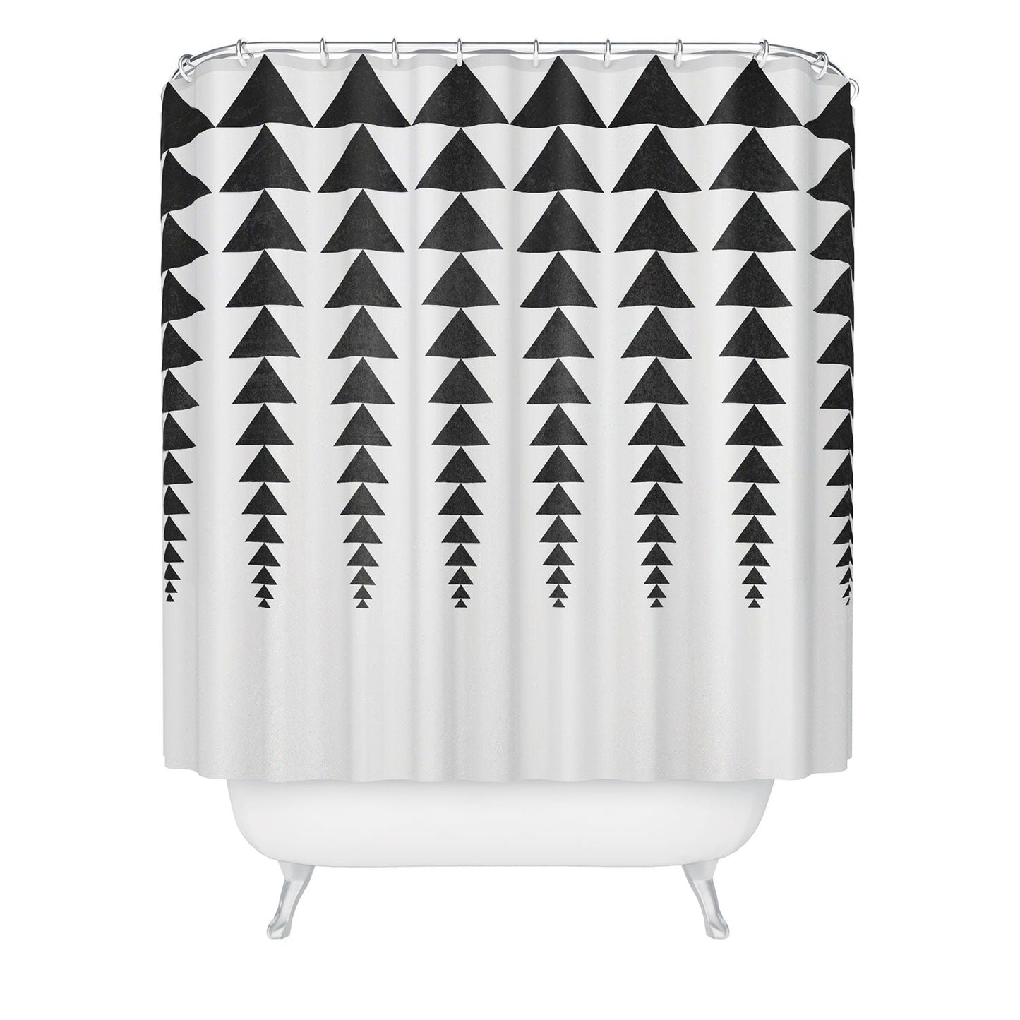 Elisabeth Fredriksson Minimal Triangles Shower Curtain