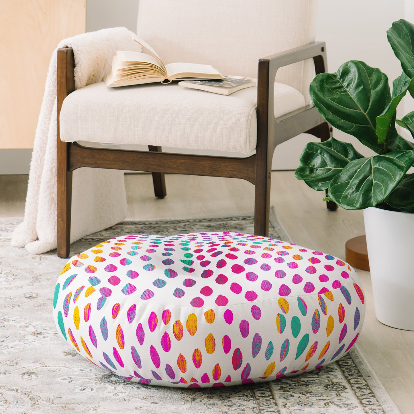 Elisabeth Fredriksson Paradise Dots Floor Pillow Round