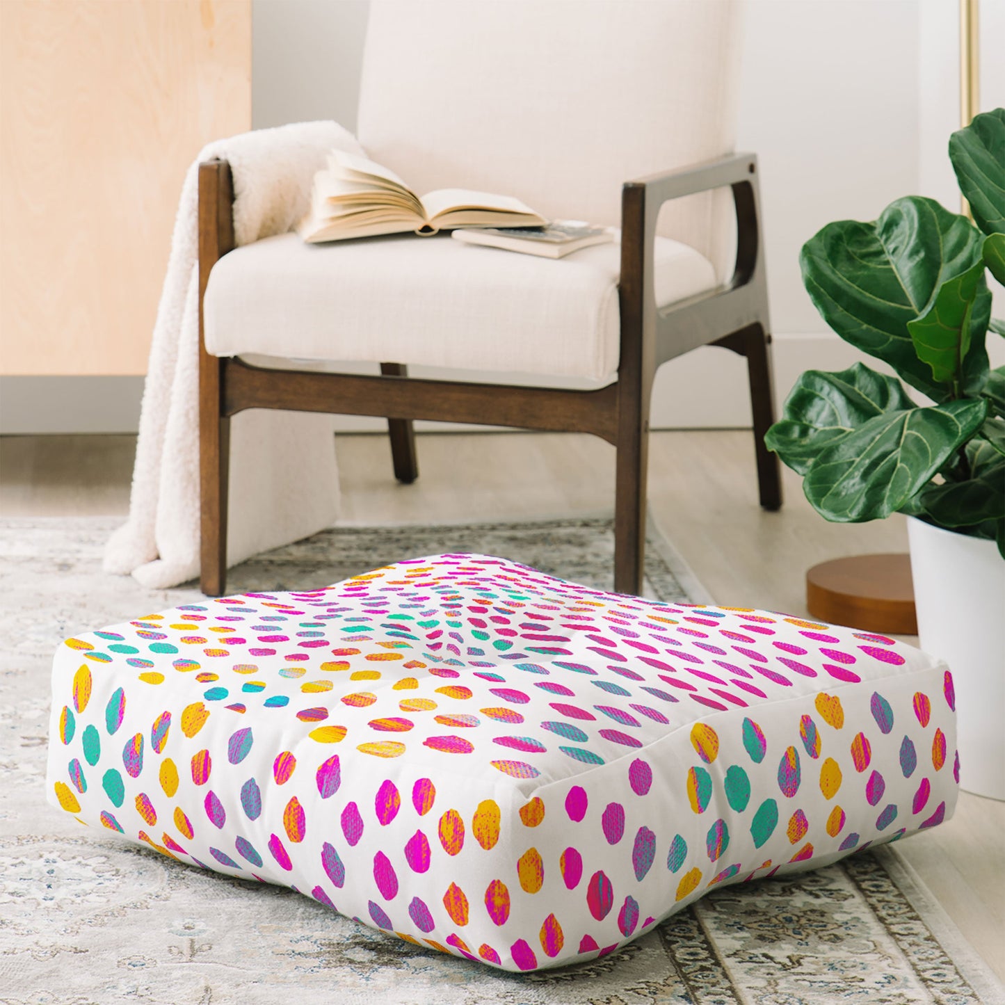 Elisabeth Fredriksson Paradise Dots Floor Pillow Square