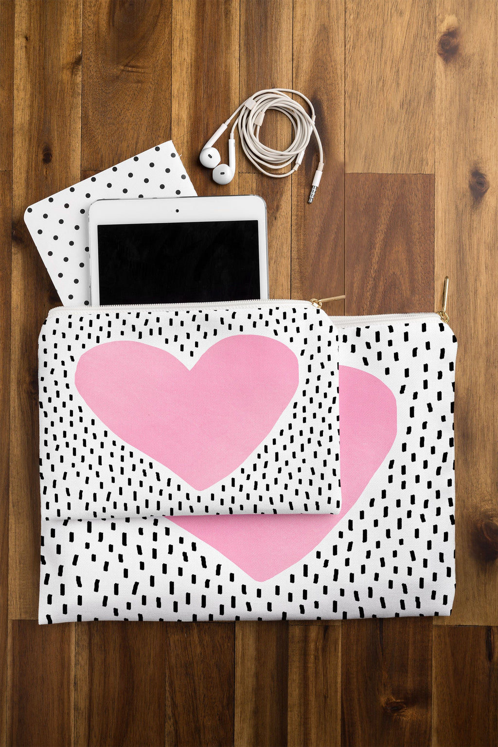 Elisabeth Fredriksson Pink Heart Pouch
