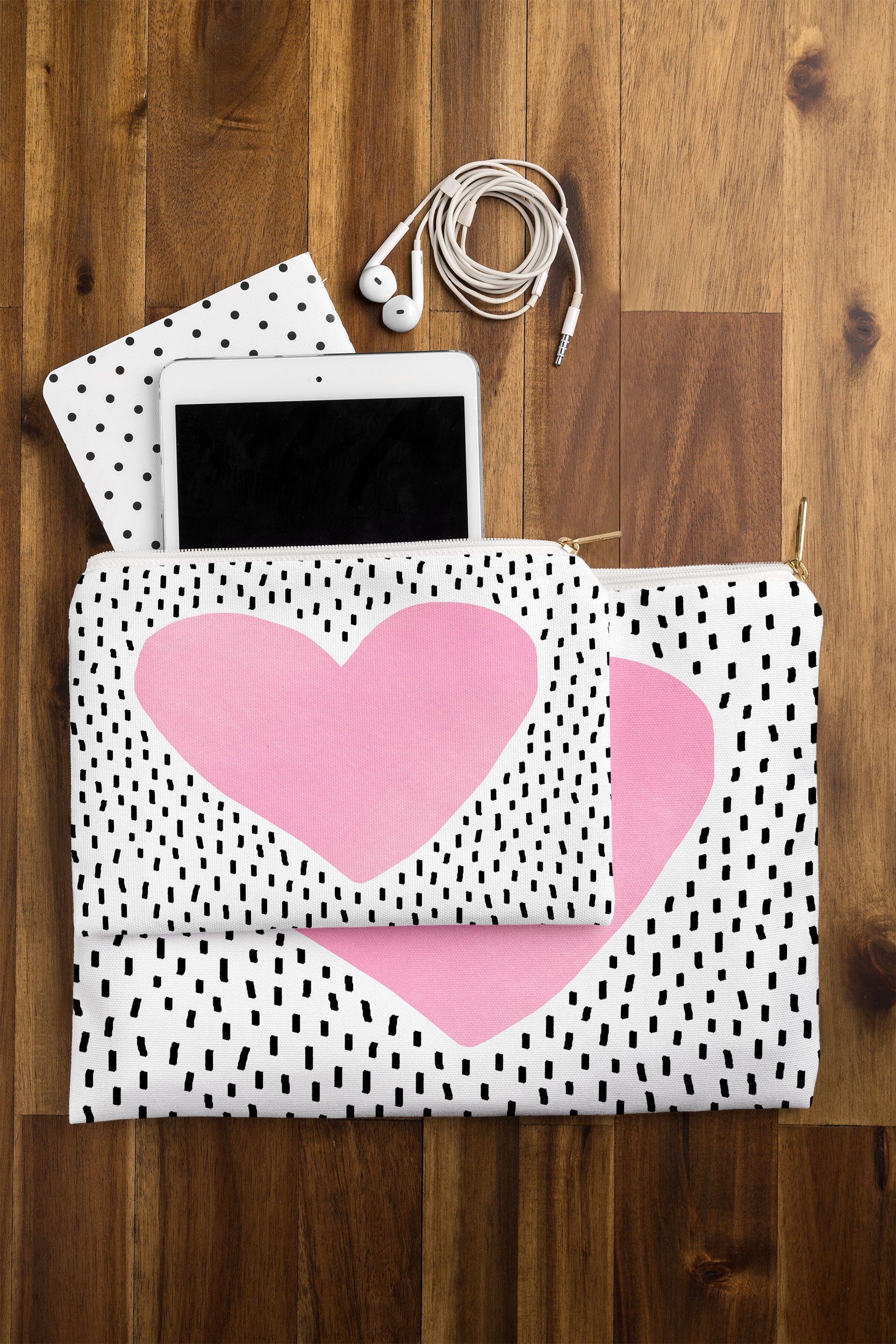 Elisabeth Fredriksson Pink Heart Pouch