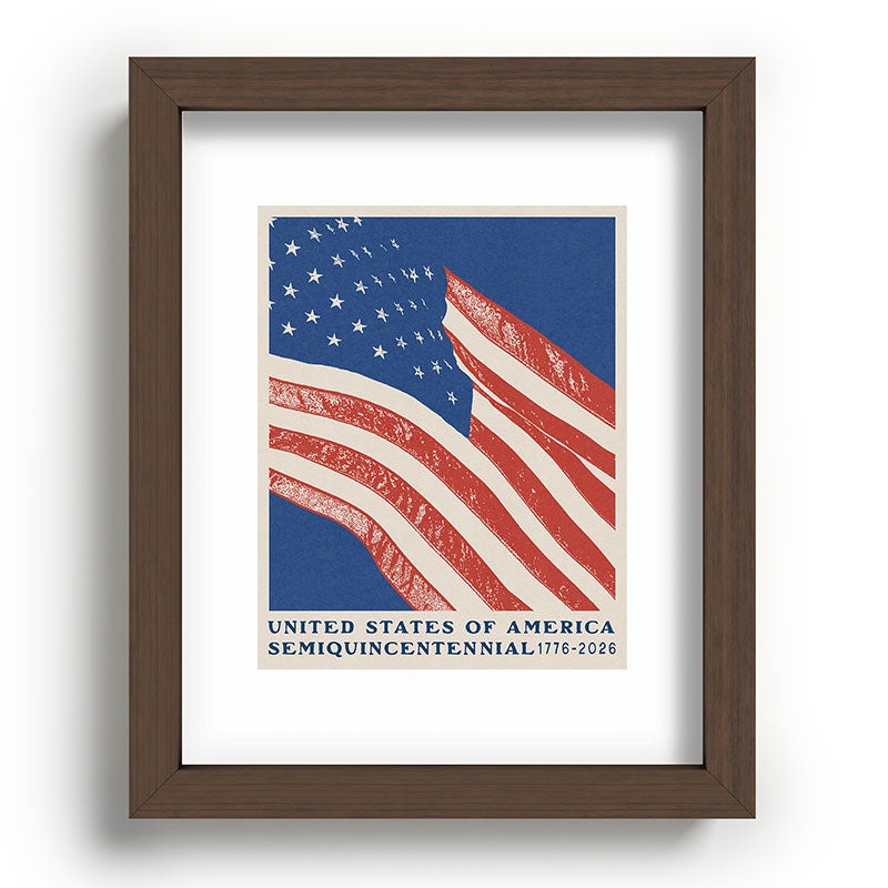 DENY Designs Stars n Stripes Semiquincentennial Recessed Framing Rectangle