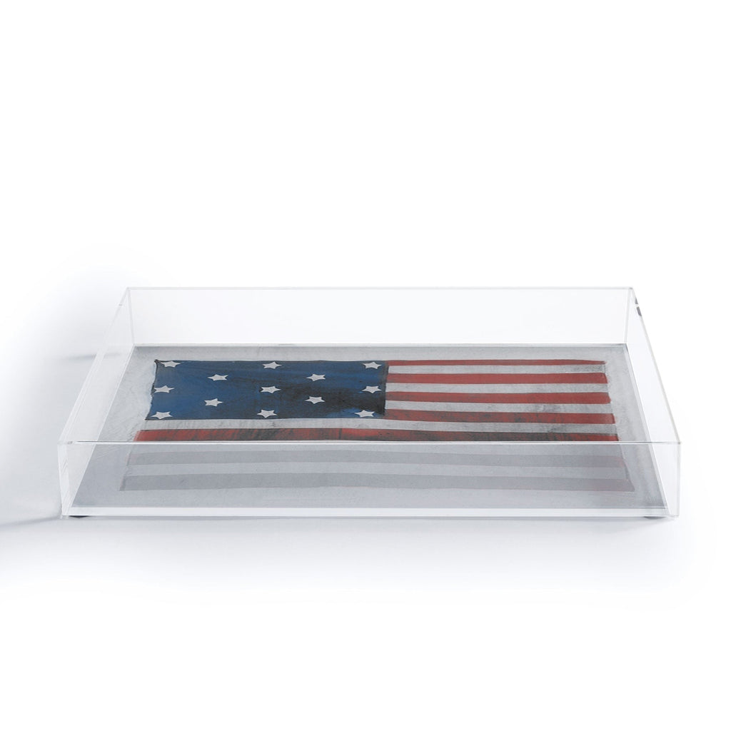 DENY Designs Flag Attributed to Elizabeth Schuyler Hamilton Acrylic Tray