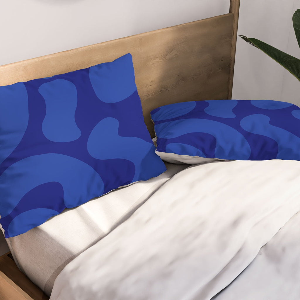 Camilla Foss Blue Pebble Pillow Shams