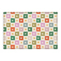 LouBruzzoni Retro Star Block Pattern Outdoor Rug