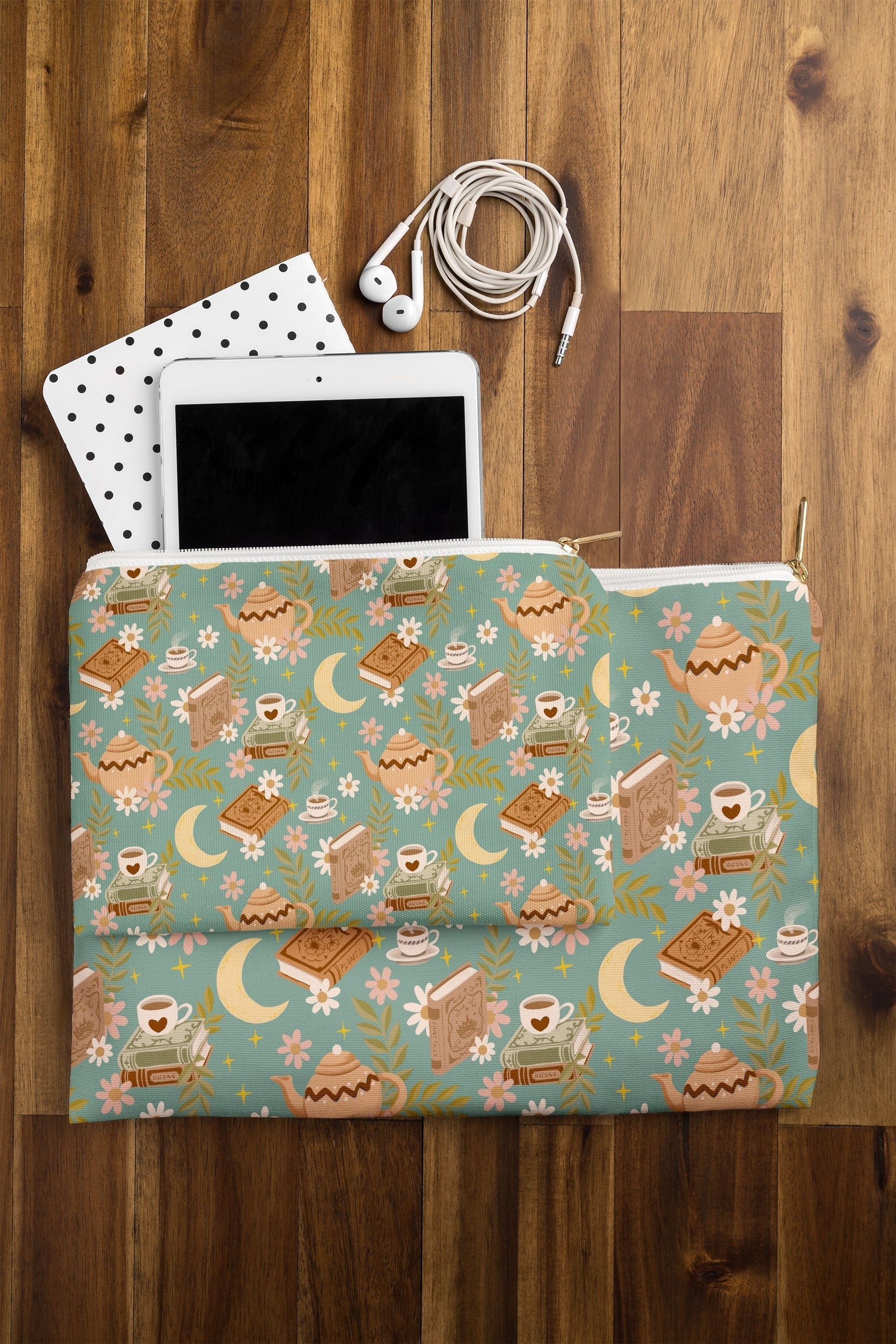 Avenie Moonlit Reading Nook I Pouch