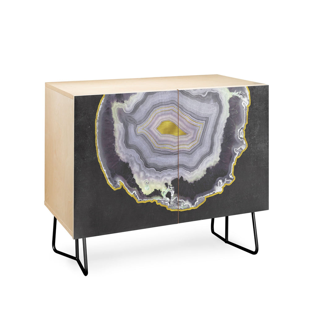Emanuela Carratoni Black and Gold Agate Credenza