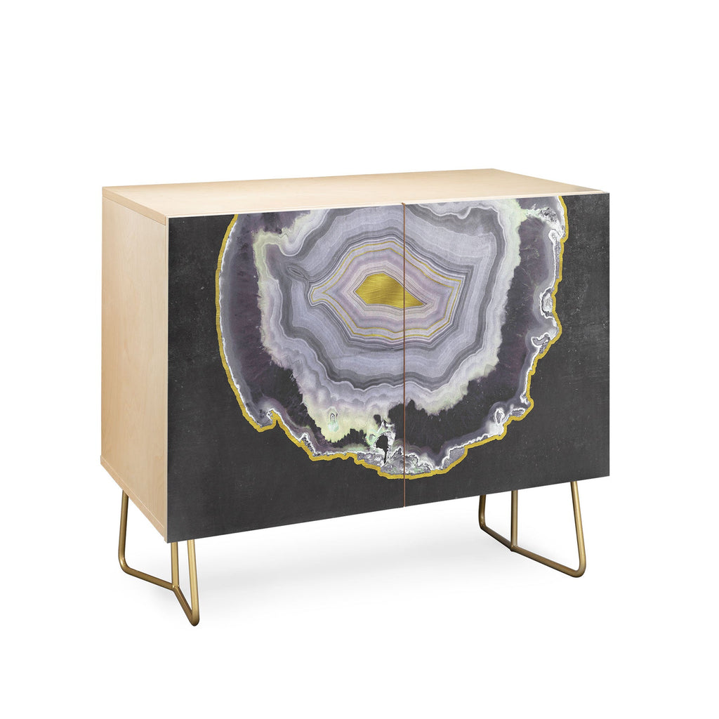 Emanuela Carratoni Black and Gold Agate Credenza