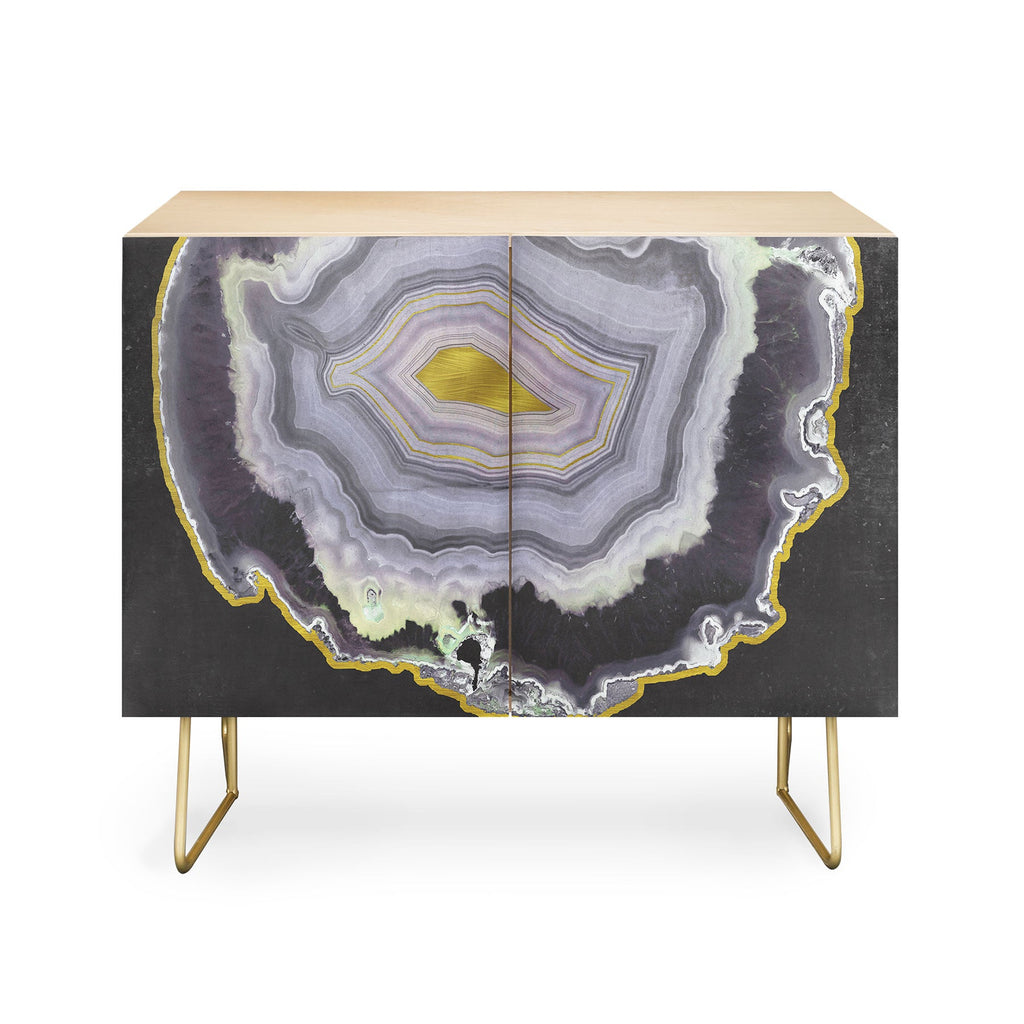 Emanuela Carratoni Black and Gold Agate Credenza