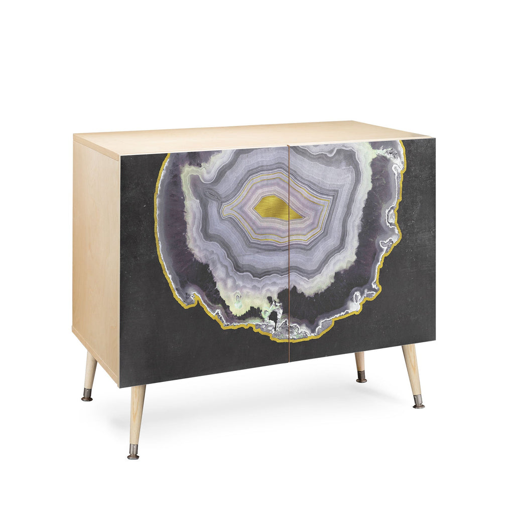 Emanuela Carratoni Black and Gold Agate Credenza