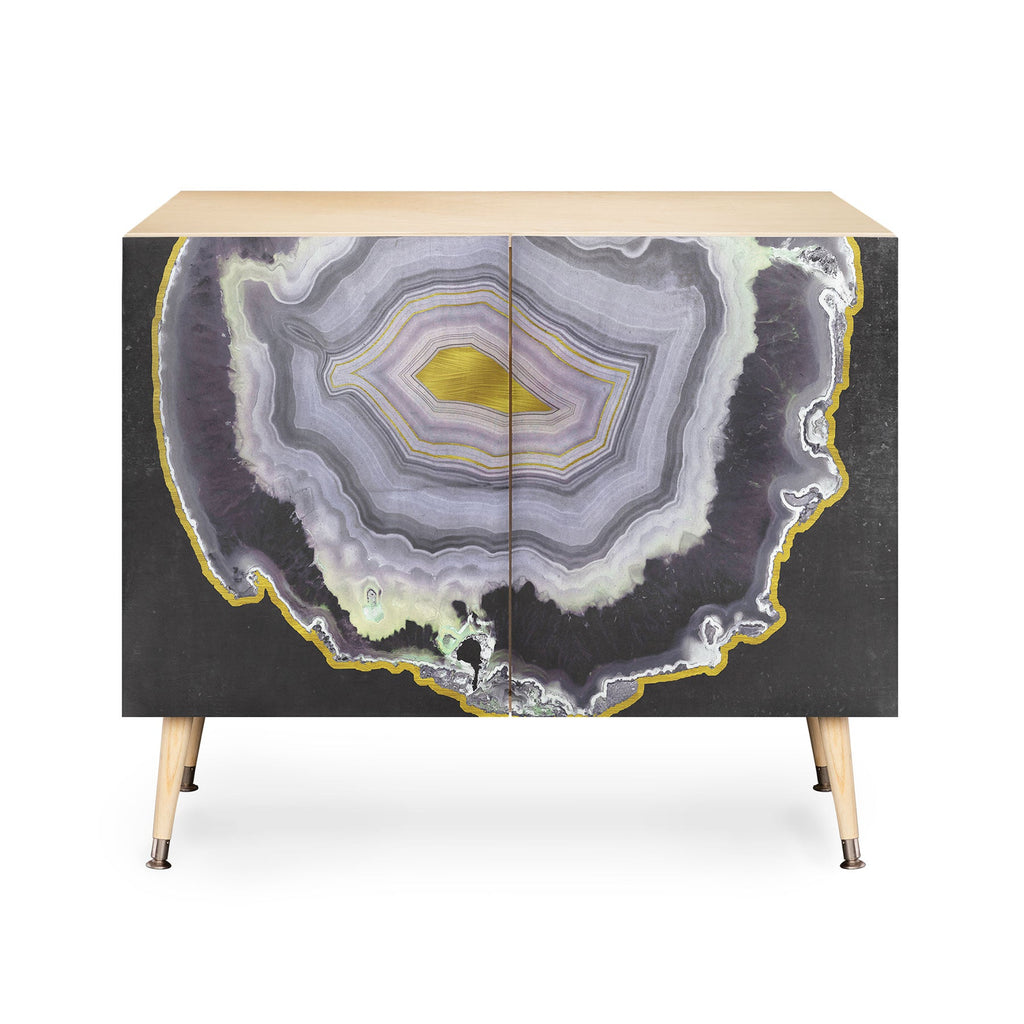 Emanuela Carratoni Black and Gold Agate Credenza