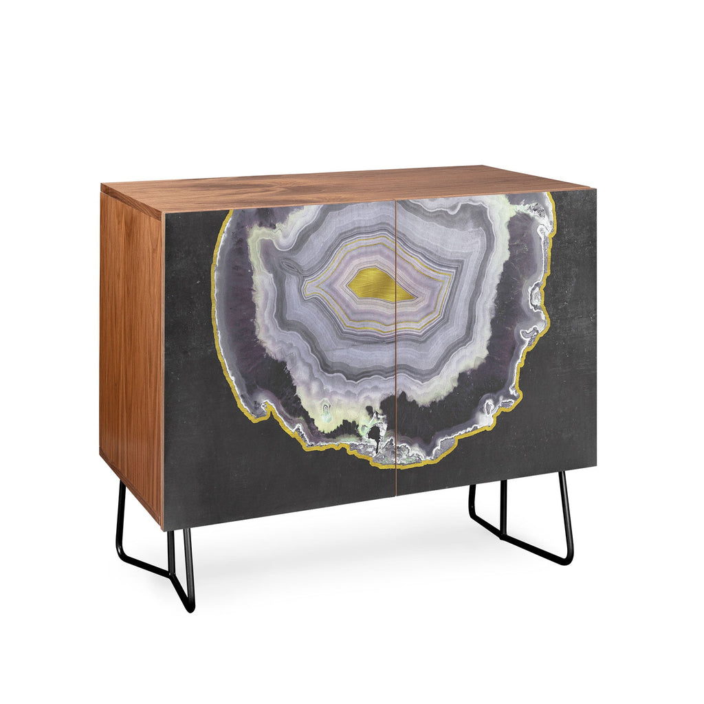 Emanuela Carratoni Black and Gold Agate Credenza